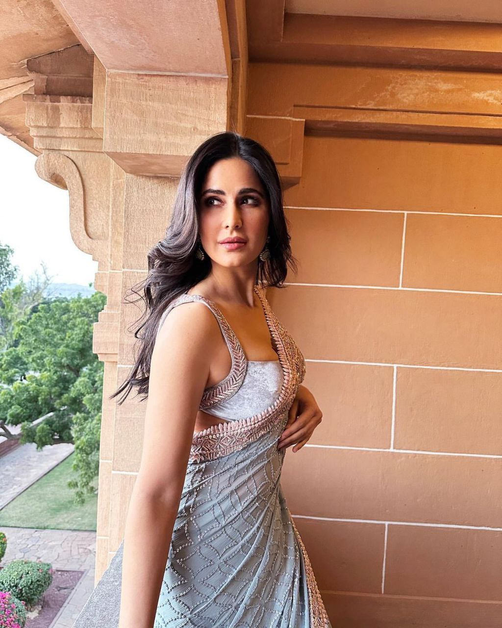 Chiffon Embroidery Katrina Kaif 5 MM Sequence