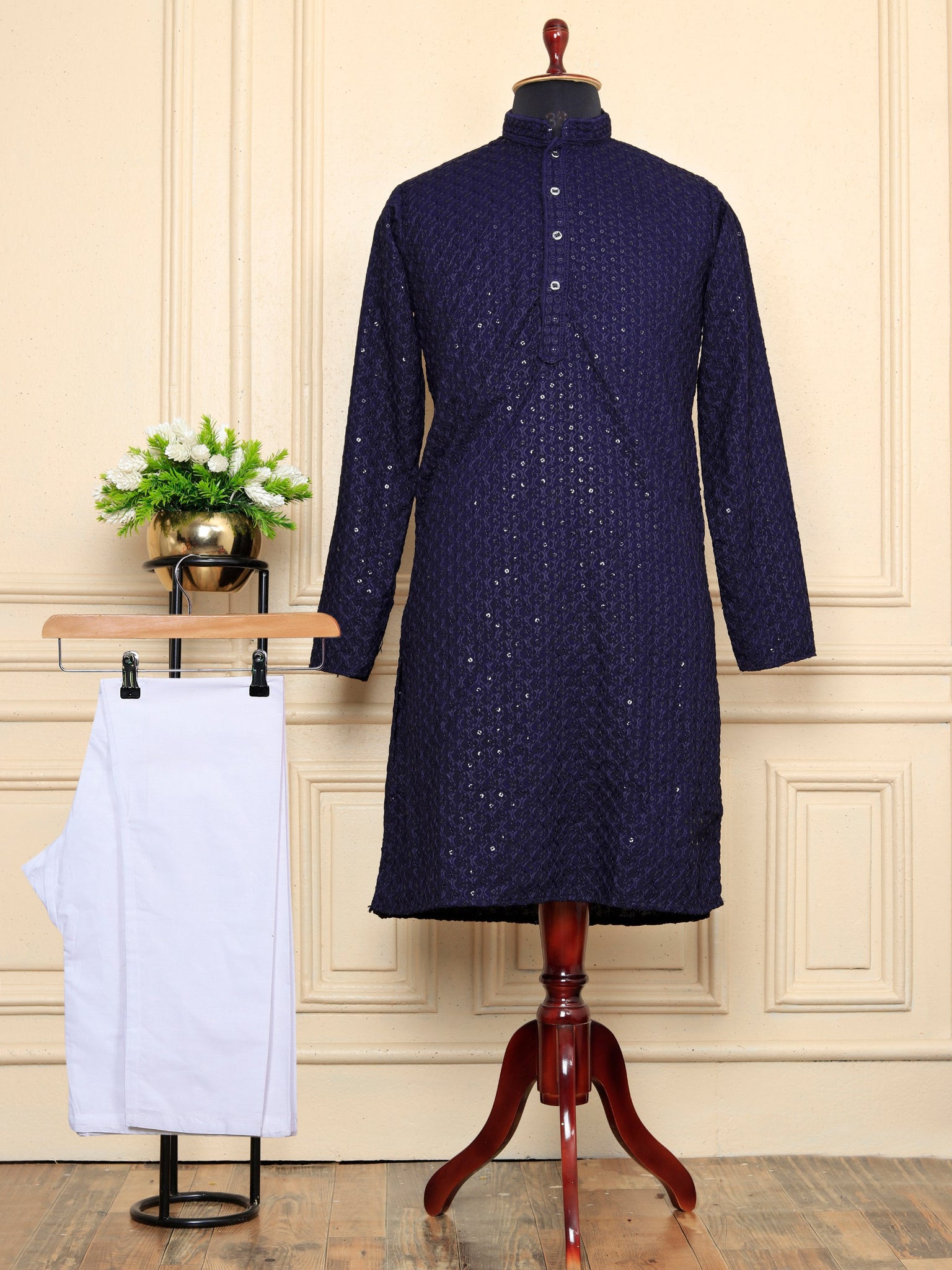 COOL CLOTH Presenting Men's Traditional & heavy Men's kurta (Blue)