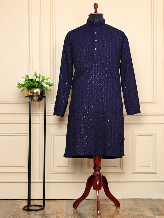 COOL CLOTH Presenting Men's Traditional & heavy Men's kurta (Blue)