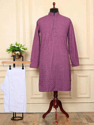 COOL CLOTH Presenting Men's Traditional & heavy Mens's kurta (Light Magenta)